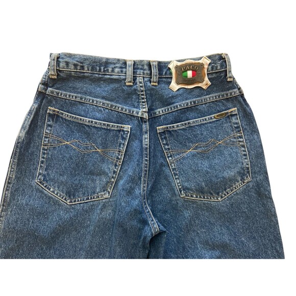 Vintage Paco Sport Jeans Mens 32x34 Classic Baggy Blue Denim 90s - Picture 6 of 14